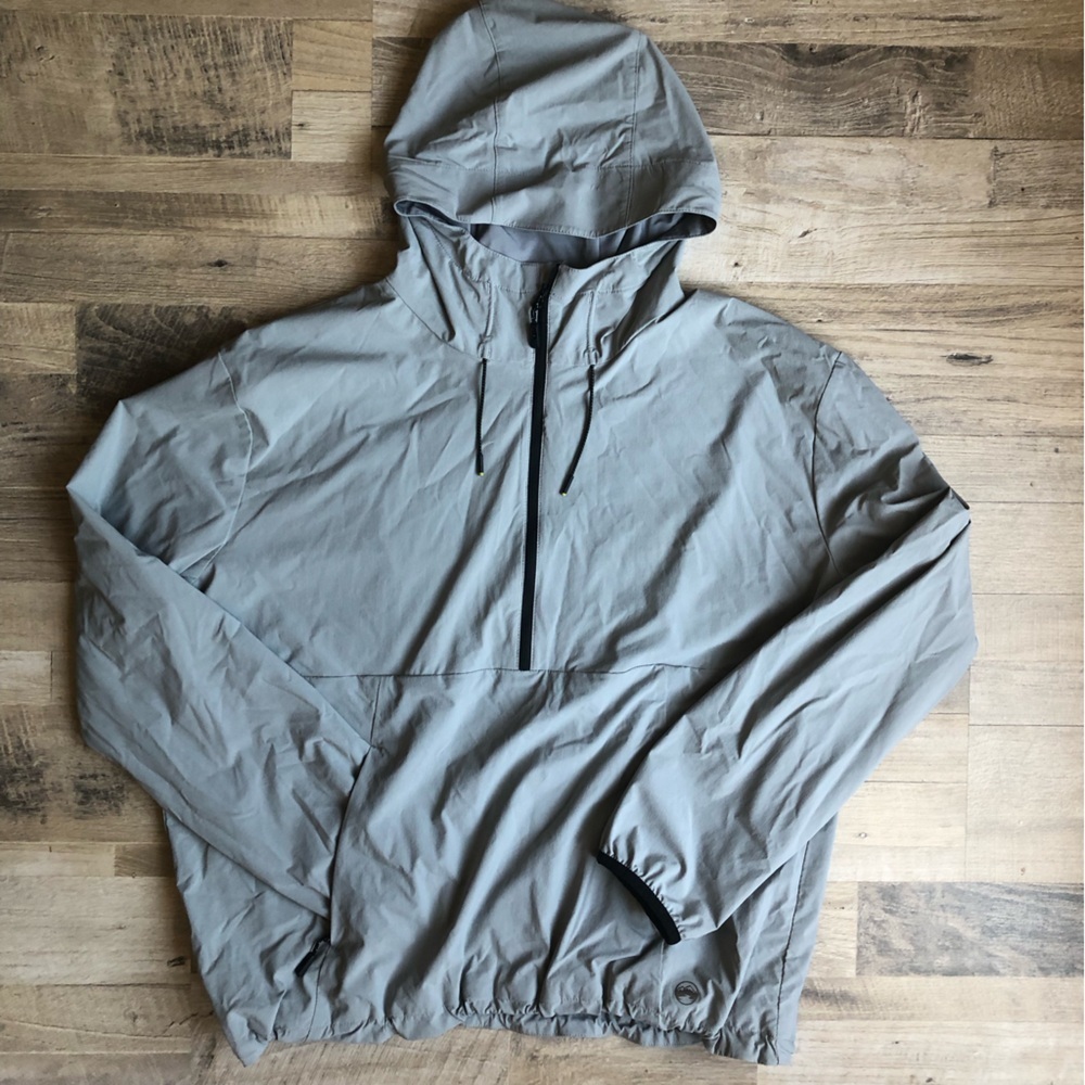 Wind River Womens Gray No Fly Zone Jacket Size L Drawstrings Pockets Outdoors